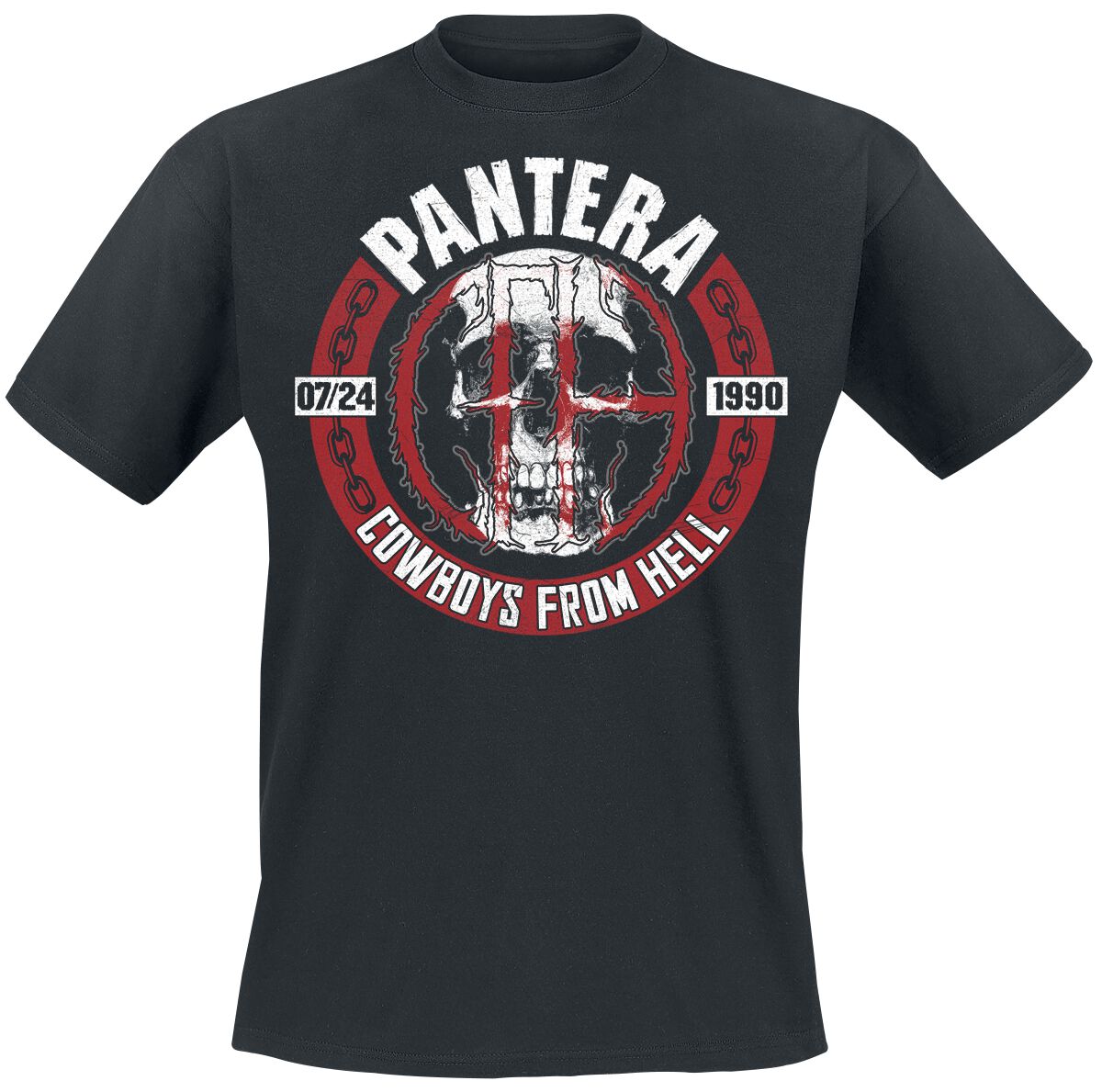 Pantera T-Shirt Skull Circle M to XXL for Men black