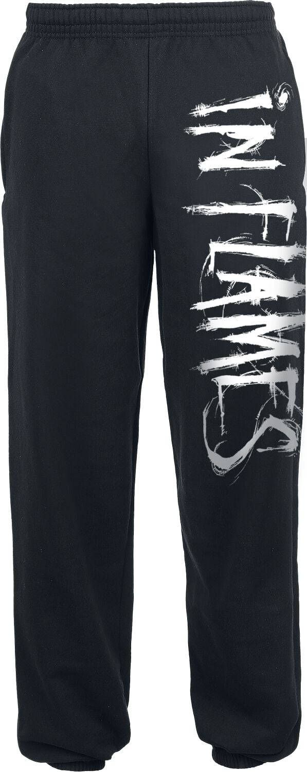In Flames Tracksuit Trousers Logo M to XXL for Men black