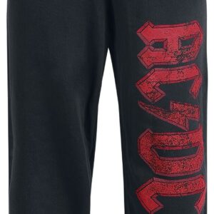 AC/DC Tracksuit Trousers Logo M to XXL for Men black