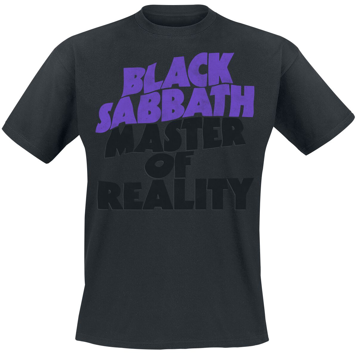 Black Sabbath T-Shirt Master Of Reality Tracklist S to XXL for Men black