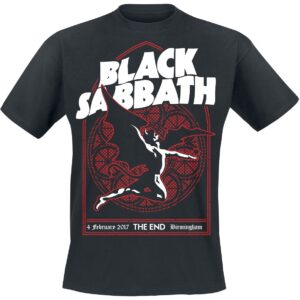 Black Sabbath T-Shirt The End Church Window M to XXL for Men black