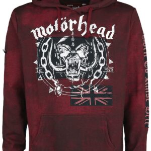 Motorhead Hoodie EMP Signature Collection S to L for Men burgundy
