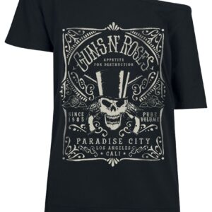 Guns N' Roses T-Shirt Paradise City Label S to 5XL for Women black