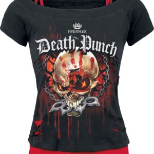 Five Finger Death Punch T-Shirt Assassin S to XXL for Women black-red