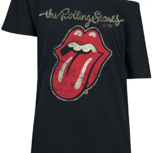 The Rolling Stones T-Shirt Plastered Tongue S to 5XL for Women black