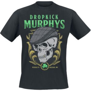 Dropkick Murphys T-Shirt Skelly Skull M to XXL for Men black