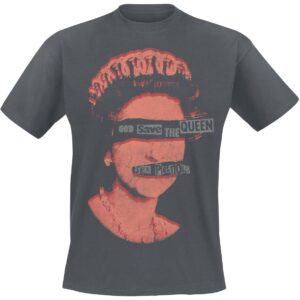 Sex Pistols T-Shirt God Save The Queen S to XXL for Men dark grey