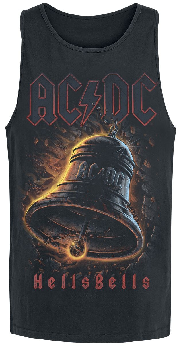 AC/DC Tanktop Hells Bells S to XXL for Men black