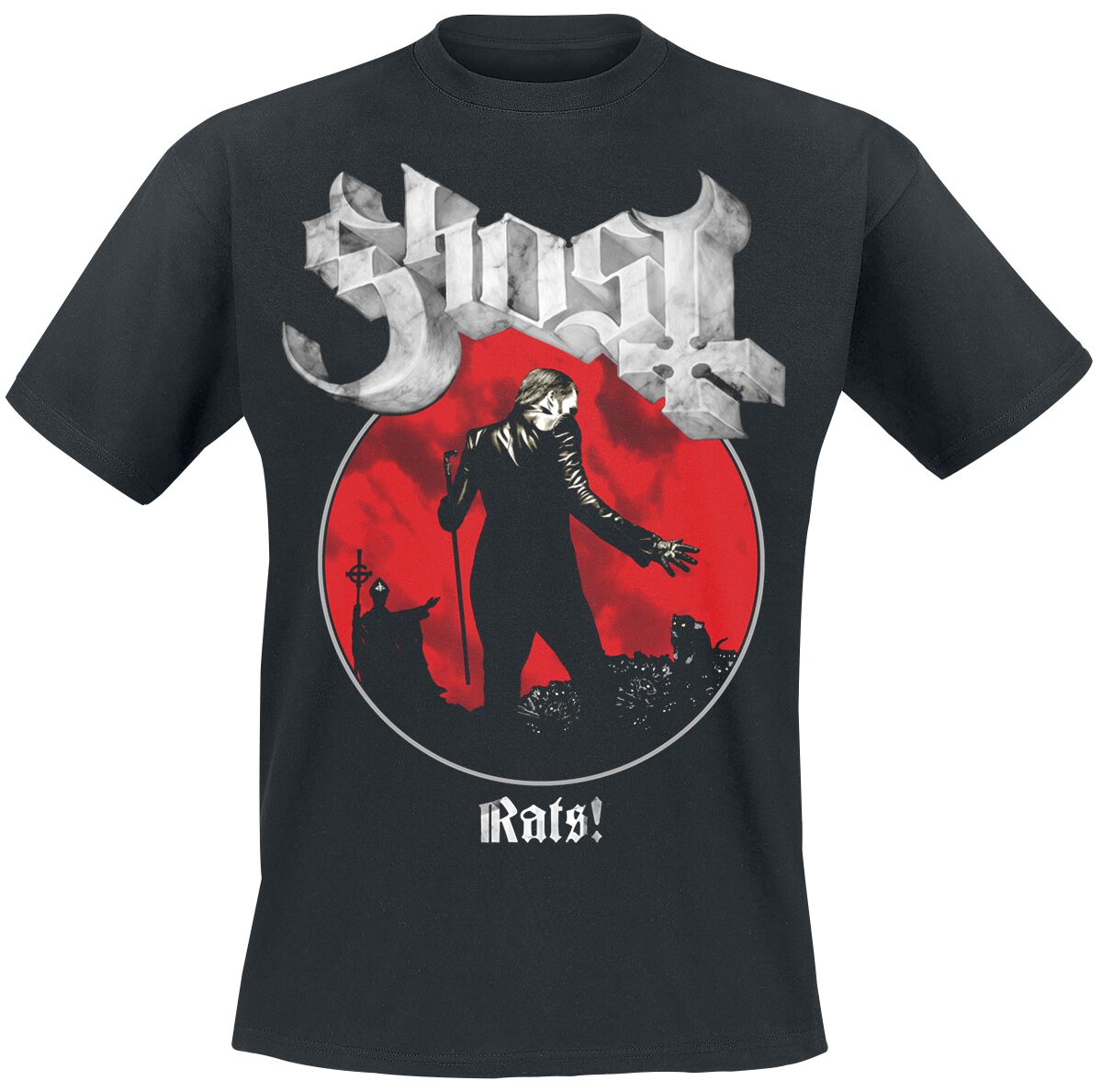 Ghost T-Shirt Rats Admat S to XXL for Men black