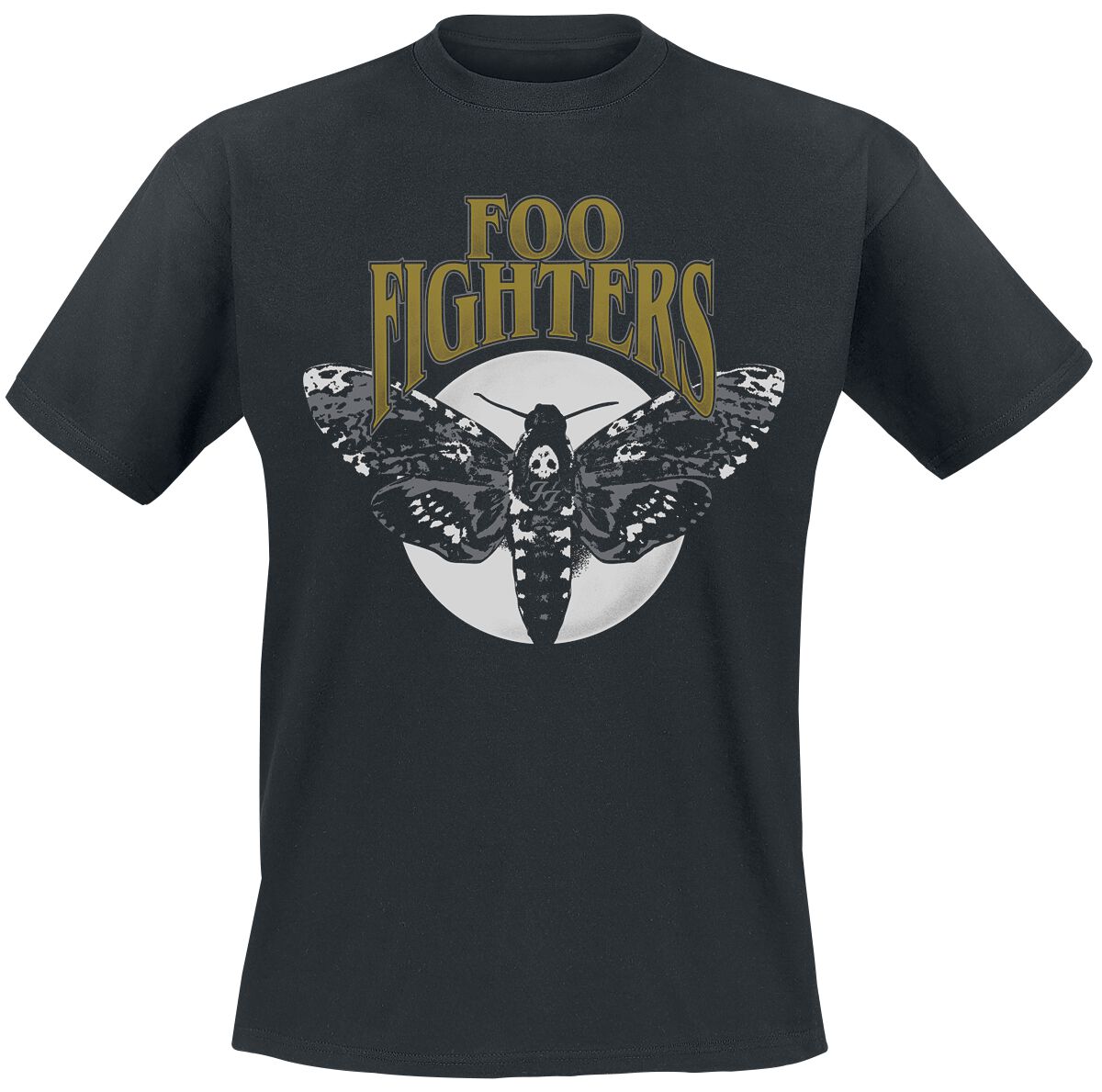 Foo Fighters T-Shirt Hawk Moth S to XXL for Men black