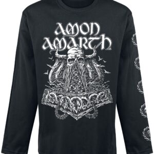 Amon Amarth Long-sleeve Shirt Skullship S to XXL for Men black