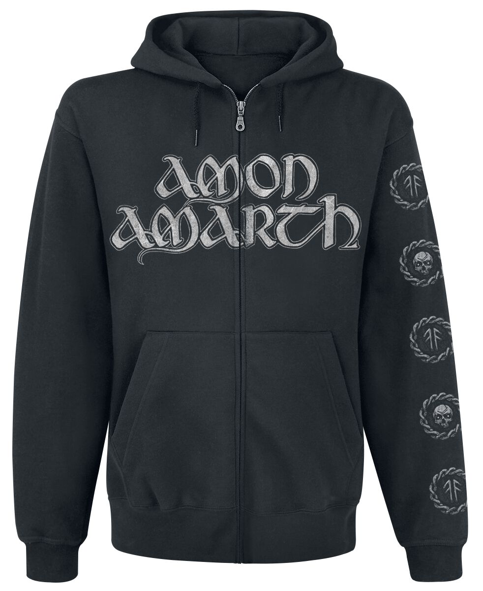 Amon Amarth Hoodie Jacket Skullship S to 5XL for Men black