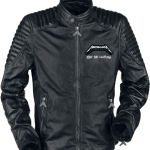 Metallica Leather Jacket Ride The Lightning M to L for Men black