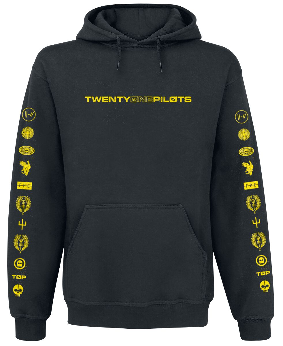Twenty One Pilots Hoodie Logo Heavy S to XXL for Men black