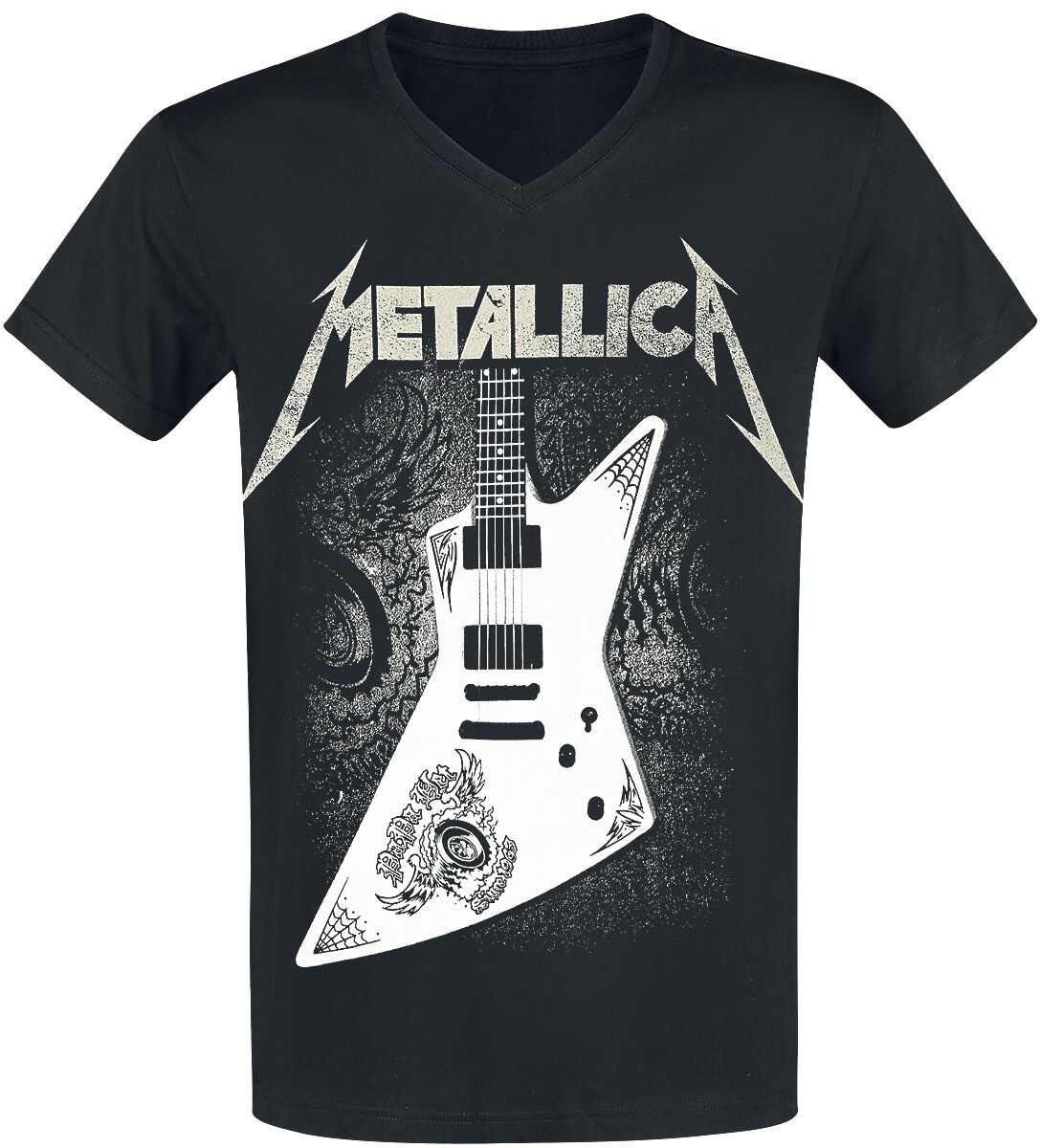 Metallica T-Shirt Papa Het Guitar S to XXL for Men black