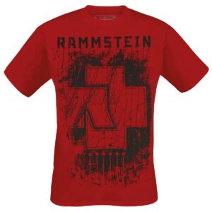 Rammstein T-Shirt 6 Herzen S to XXL for Men red