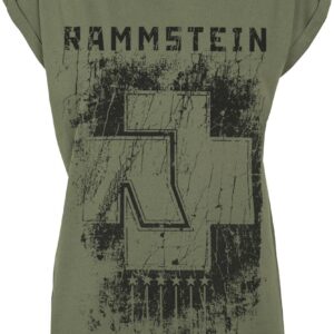 Rammstein T-Shirt 6 Herzen S to XXL for Women olive