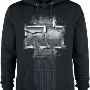Rammstein Hoodie Broken Logo S to XXL for Men black