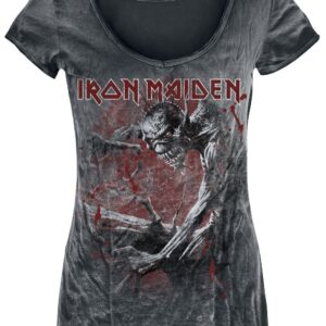 Iron Maiden T-Shirt Fear Of The Dark Vintage S to 4XL for Women black-used look