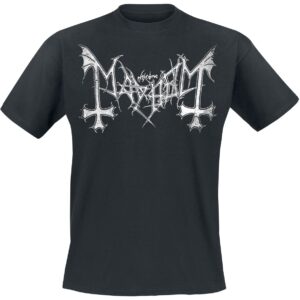 Mayhem T-Shirt Distressed Logo S to XXL for Men black