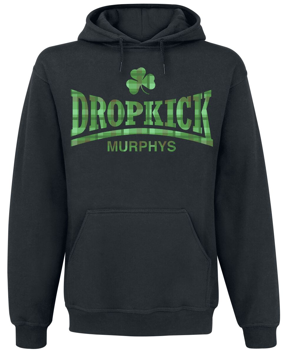 Dropkick Murphys Hoodie Fighter Plaid S to XXL for Men black