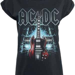 AC/DC T-Shirt High Voltage Guitar S to 5XL for Women black
