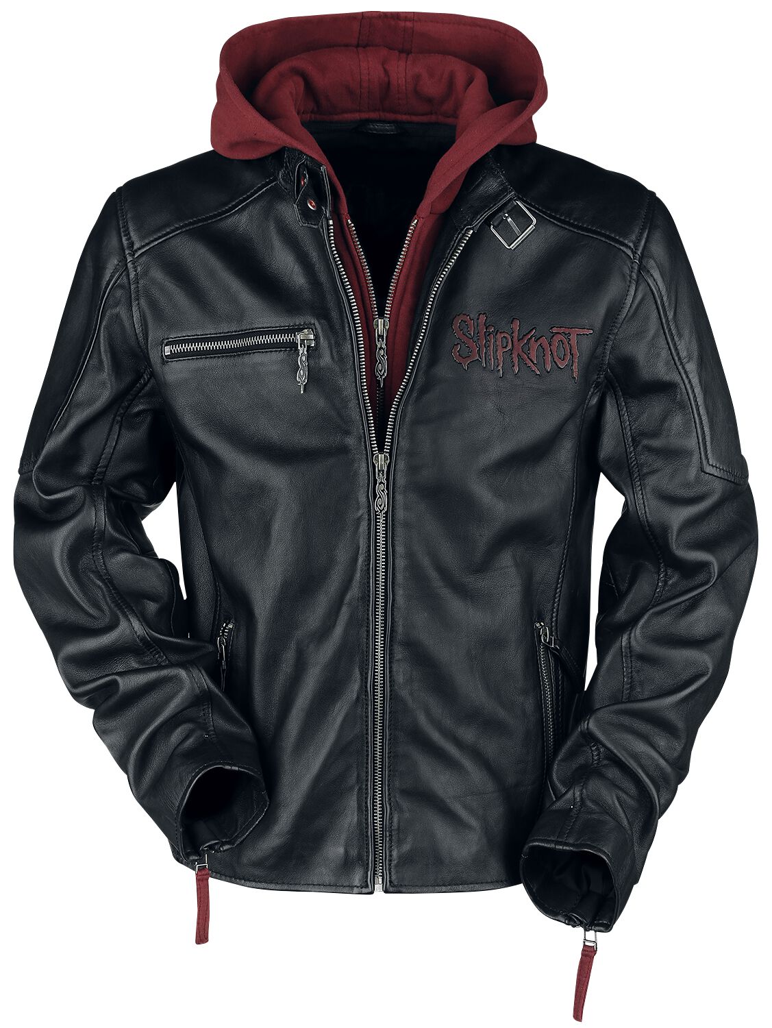 Slipknot Leather Jacket EMP Signature Collection S to 3XL for Men black-red