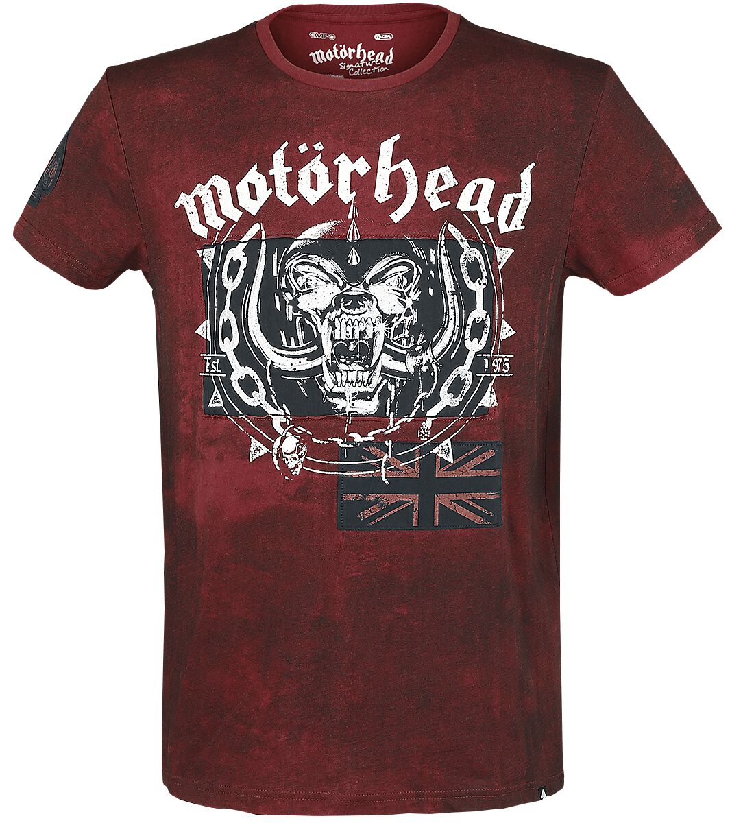 Motorhead T-Shirt EMP Signature Collection M to 5XL for Men dark red