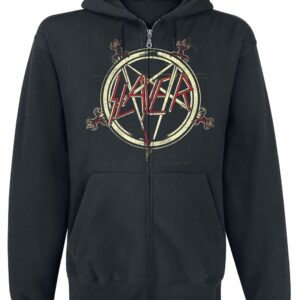 Slayer Hoodie Jacket Haunting S to L for Men black
