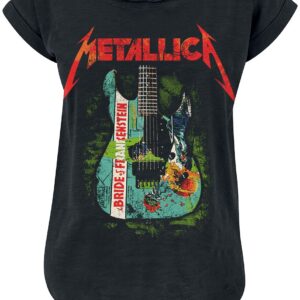 Metallica T-Shirt Bride Of Frankenstein Guitar S to XXL for Women black