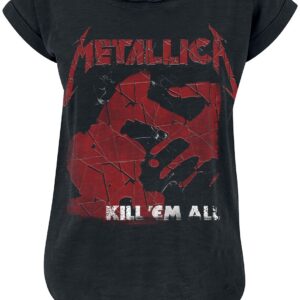 Metallica T-Shirt Kill 'Em All Shattered S to XXL for Women black