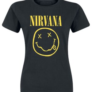 Nirvana T-Shirt Logo S to XXL for Women black