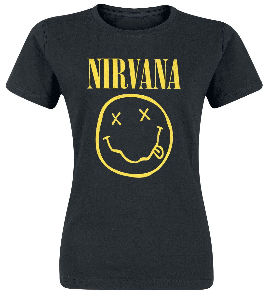 Nirvana T-Shirt Logo S to XXL for Women black