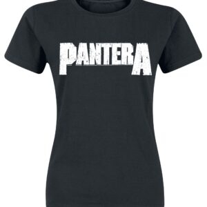 Pantera T-Shirt Logo S to XXL for Women black