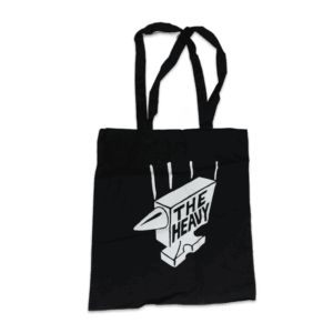 Black Canvas Tote Bag - The Heavy