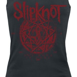 Slipknot Top Star Symbol S to XXL for Women black
