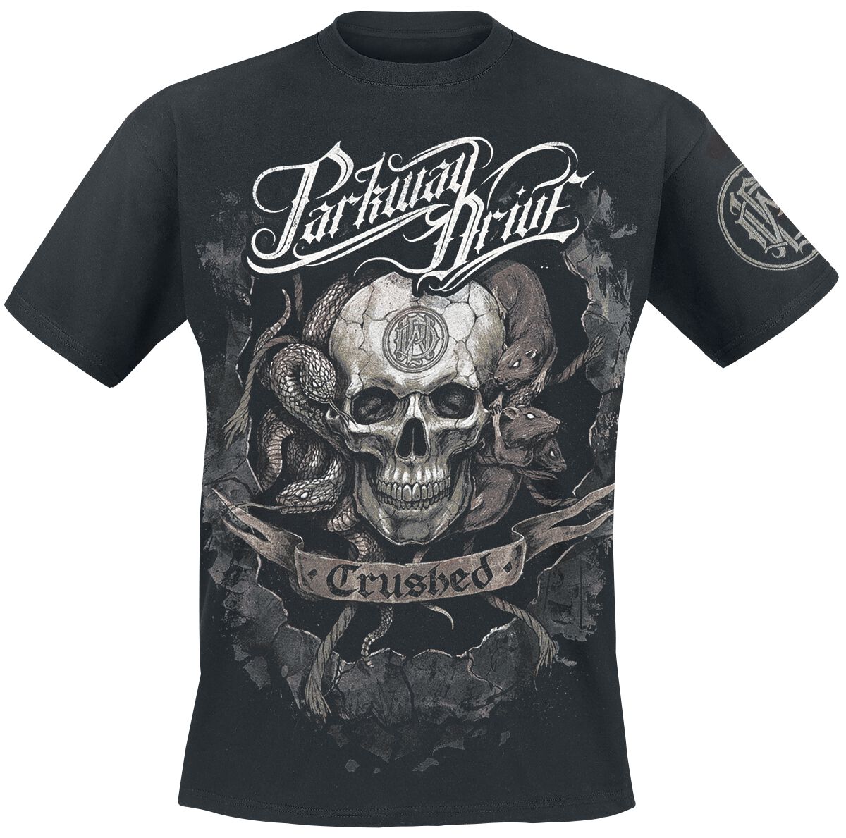 Parkway Drive T-Shirt Crushed Skull S to 4XL for Men black