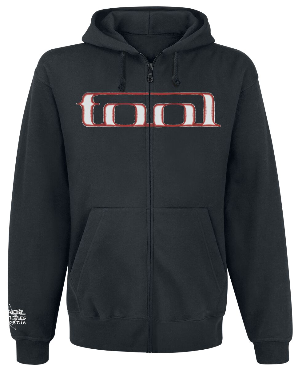 Tool Hoodie Jacket Grid Skull S to XXL for Men black