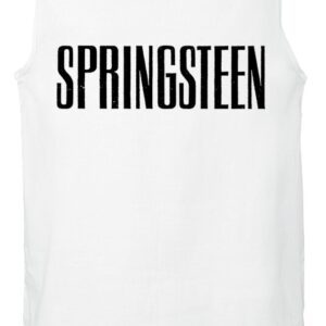 Bruce Springsteen Tanktop Logo L to XXL for Men white