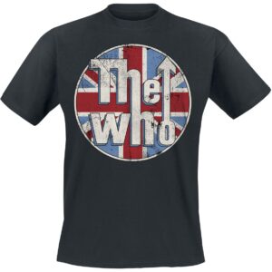 The Who T-Shirt Distressed Union Jack M to XXL for Men black