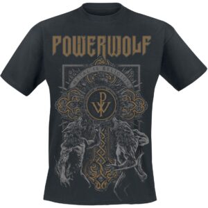 Powerwolf T-Shirt Wolf Cross S to XXL for Men black