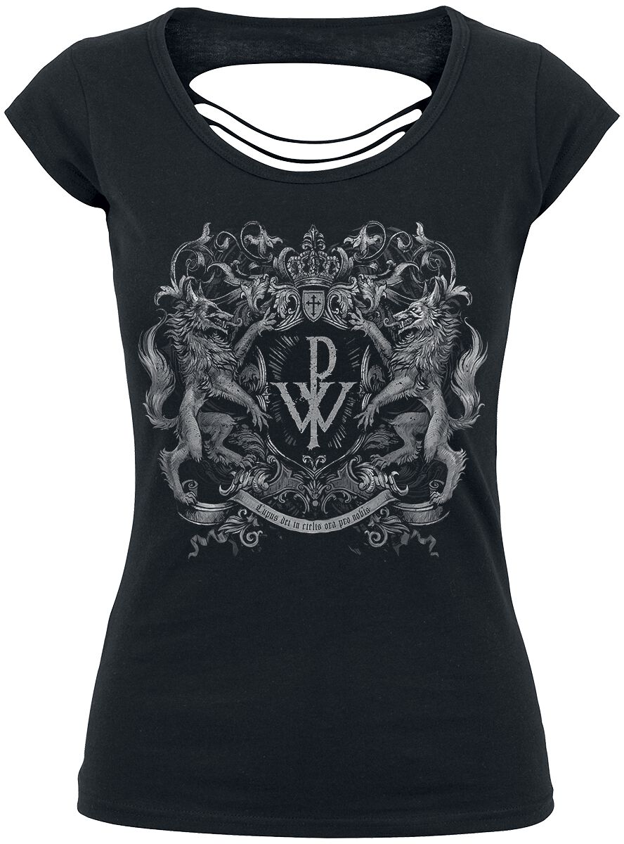Powerwolf T-Shirt Crest S to XL for Women black
