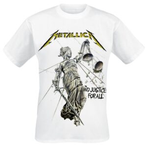 Metallica T-Shirt Justice S to XXL for Men white