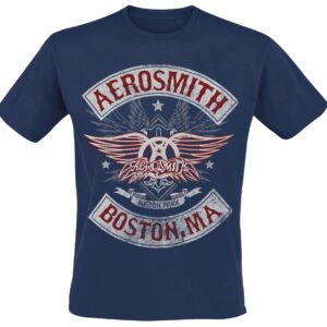 Aerosmith T-Shirt Boston Pride M to XXL for Men navy