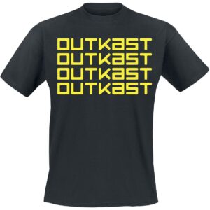 OutKast T-Shirt Logo Repeat S to L for Men black
