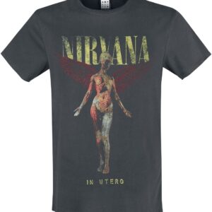 Nirvana T-Shirt Amplified Collection In Utero S to 3XL for Men charcoal