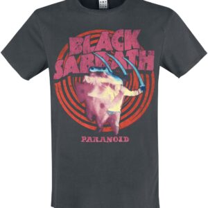 Black Sabbath T-Shirt Amplified Collection Paranoid S to XXL for Men charcoal