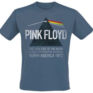 Pink Floyd T-Shirt North America 1972 M to XXL for Men blue