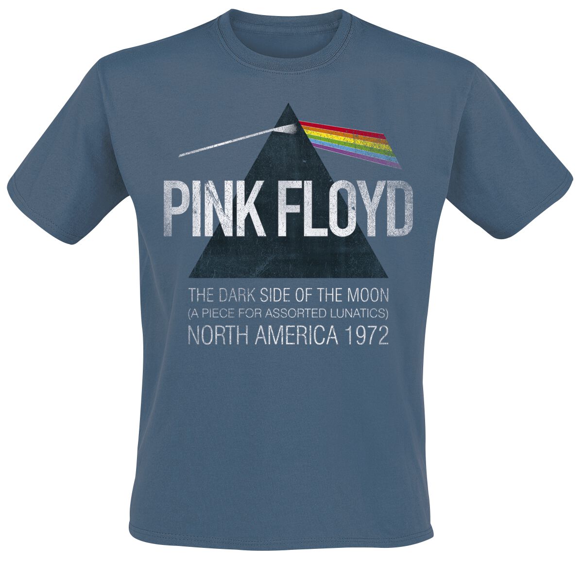 Pink Floyd T-Shirt North America 1972 M to XXL for Men blue