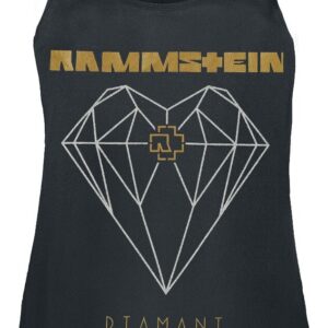 Rammstein Top Diamant S to XL for Women black
